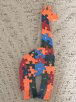 Dřevěné puzzle - žirafa velká