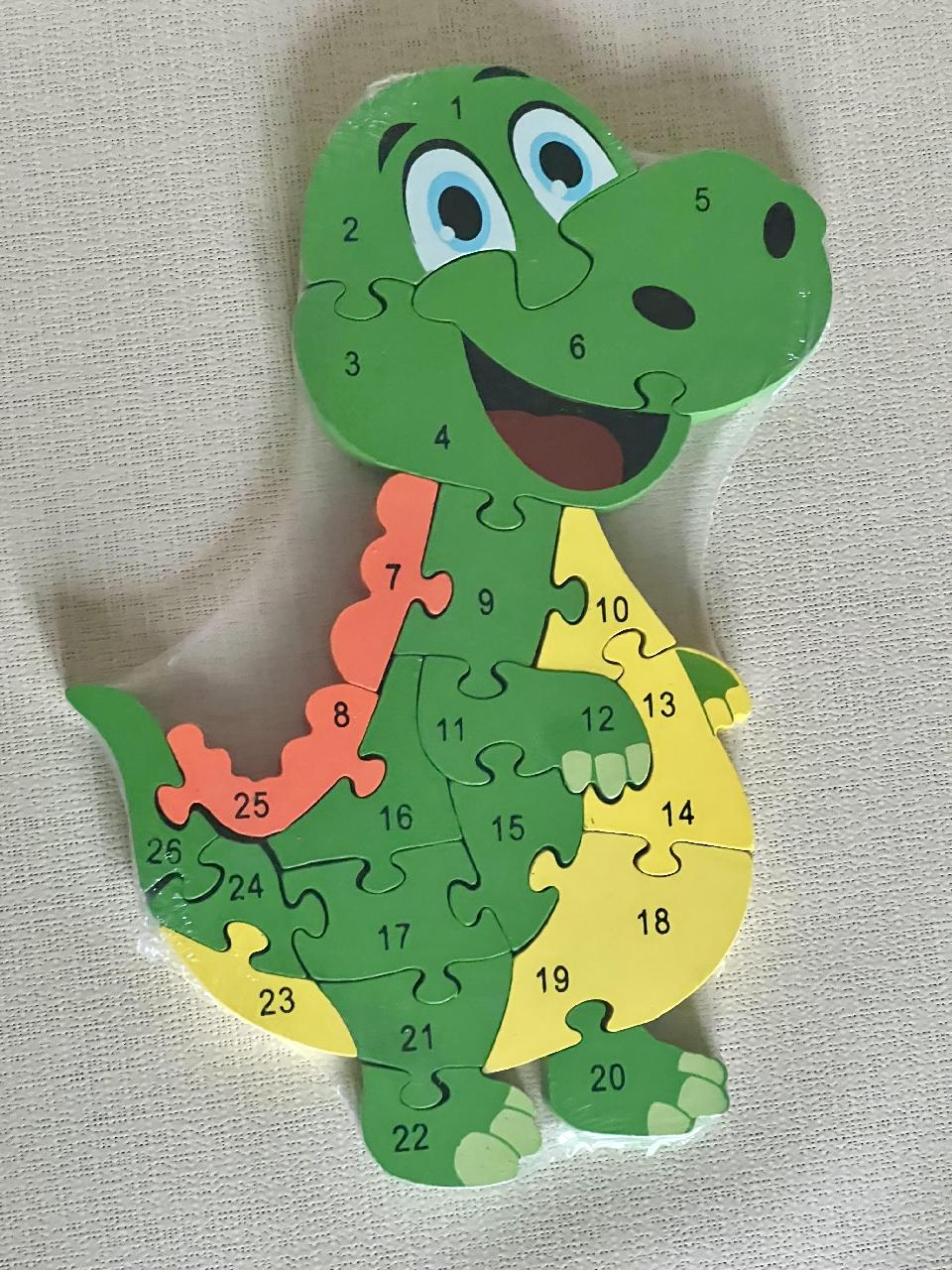Dřevěné puzzle - dráček 