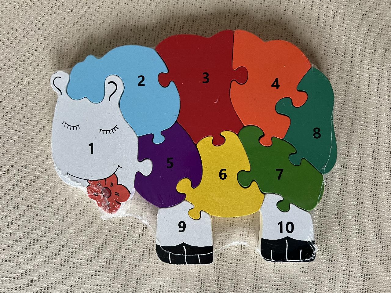 Dřevěné puzzle - ovečka