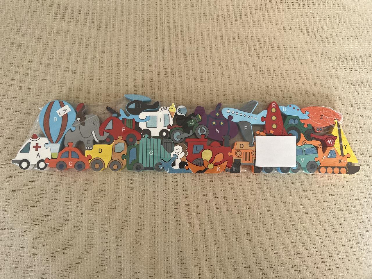 Dřevěné puzzle - dopravní prostředky