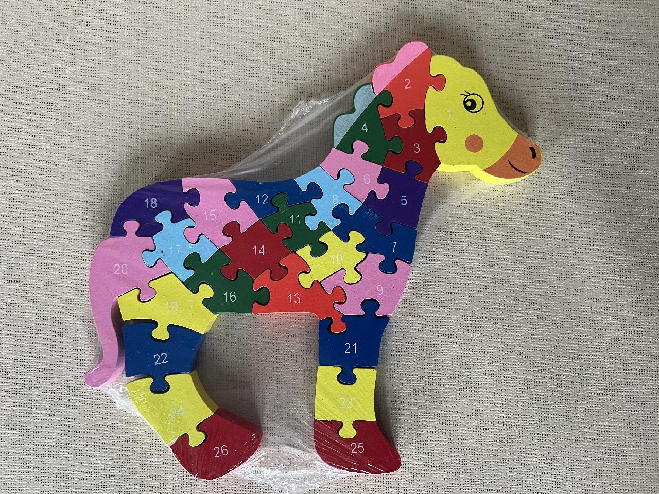 Dřevěné puzzle - koník
