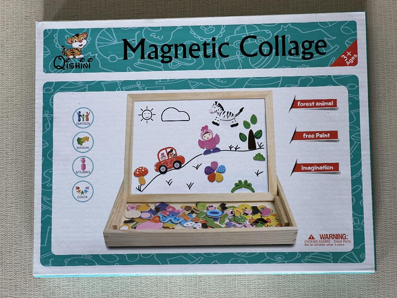 Dřevěná stolní magnetiská tabule